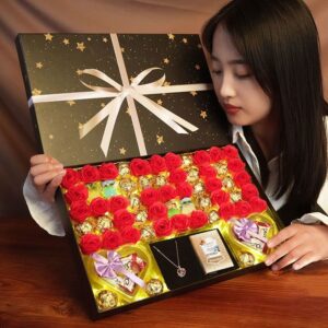 Rose Flower Chocolate Gift Box