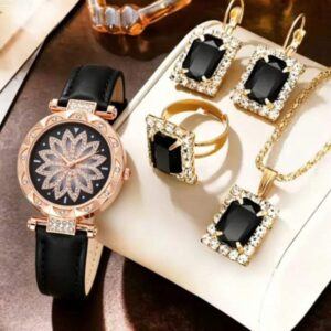 Black Stone Watch Gift Set